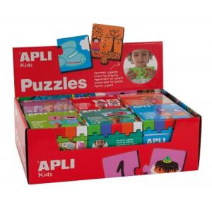 APLI Présentoir 6 puzzles 6 modèles assortis