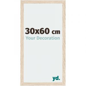 Your Decoration - 30x60 cm - Cadres Photo en mdf Avec Verre acrylique - Anti-Reflet - Excellente Qualit&eacute; - Ch&ecirc;ne - Cadre Decoration Murale - Catania.