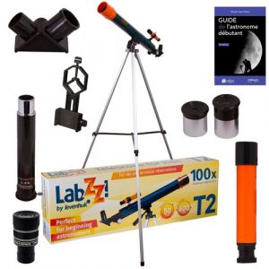 HND Télescope astrophotographie levenhuk labzz t2 avec zoom, oculaires et accessoires