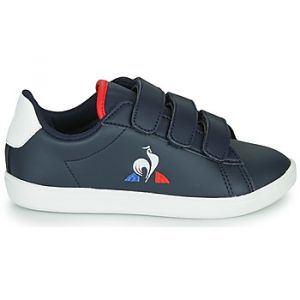 Le Coq Sportif Baskets basses enfant COURTSET PS Bleu - Taille 28,29,30,31,32,33,34