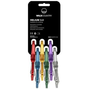 Wild Country Helium 3.0 Rack Kit de mousquetons Pack de 6, red Mousquetons