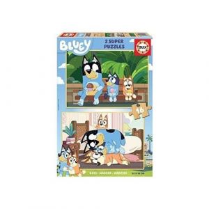 Image de Educa Bluey Puzzle bois 2x16