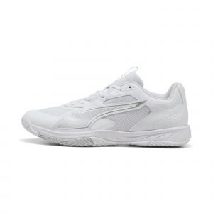 Puma Mixte Accelerate Pro 4 Chaussure de Terrain int&eacute;rieur, White Silver, 39 EU