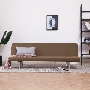 Image de VidaXL Canapé-lit Marron Polyester