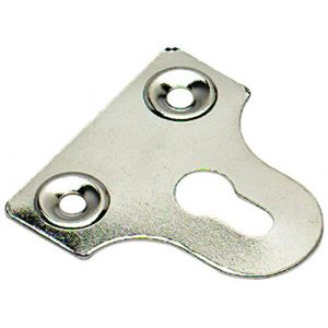 Bulk Hardware Fixation en Chrome plaqu&eacute; 38 mm Lot de 4 - BH02965