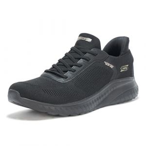 Skechers Femme Bobs Squad Chaos Basket, Noir, 36 EU