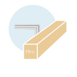 Orac Decor Carton complet de 18,40 mètres de cimaises DX170-2300 - 230x11,9x3,2