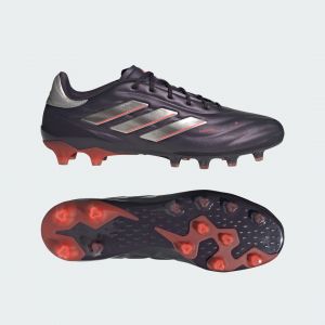 Adidas Copa Pure 2 Elite AG Vivid Horizon - Aurora Black/Argenté/Turbo - Herbe synthétique (AG), pointure 40⅔ - ['Noir'] - Taille 40⅔
