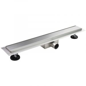 DALA Caniveau de douche Italienne inox L.50 cm avec siphon anti-odeurs + filtre, drainage performant