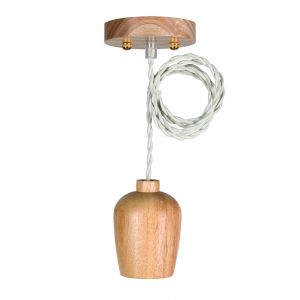 Bailey | Luminaire suspendu Bois | E27 | 60W