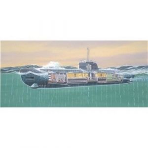 Revell 05078 - Maquette - U-Boat Typ XXI U 2540 &Int&eacute;rieur, Gris, Bleu