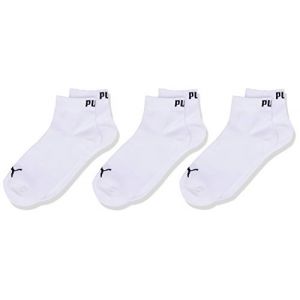 Image de Puma Quarter 3P, Chaussettes de Sport Garçon, Blanc