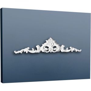 Orac Fronton Encadrement de porte El&eacute;ment d&eacute;coratif Decor D170 LUXXUS &eacute;l&eacute;gant de porte Profil de stuc blanc 105 cm