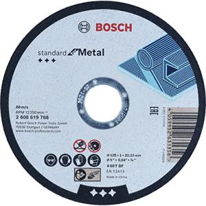 Bosch Standard for Metal Disque a tronçonner, 125 mm, 22,23 mm, 2608619768