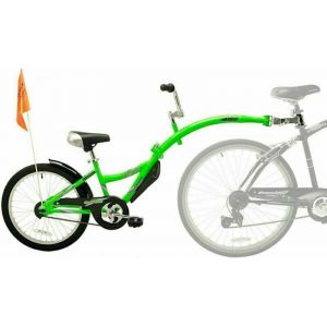 Weeride Co Pilot Tagalong Trailer Bike, Green