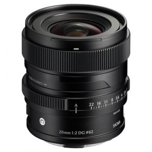 Sigma 20MM F2 DG CTP POUR L-MOUNT Noir