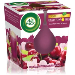 Air Wick Essential Oil Mountain Berry Blossom vela perfumada 105 g
