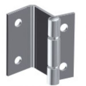 Monin Charni&egrave;re coud&eacute;e 44X17 X1,5mm pour porte 16mm - 426130