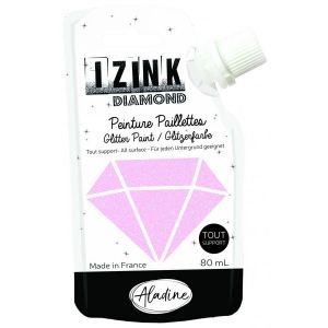 Image de Aladine Peinture pailletée Izink Diamond - Rose pastel - 80 ml