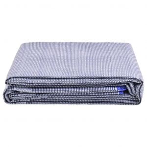 VidaXL Tapis de tente 550x250 cm Bleu