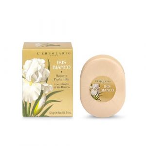 L'erbolario Iris Bianco Sapone Profumato per Detersione Delicata 125 gr