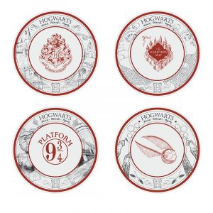Abystyle HARRY POTTER Set de 4 Assiettes Univers Harry Potter
