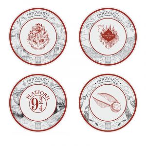 Abystyle HARRY POTTER Set de 4 Assiettes Univers Harry Potter