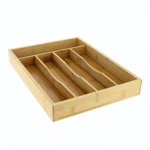 Fomax Range-couverts en bambou de dimensions 34x25cm - Hauteur 4.2 cm