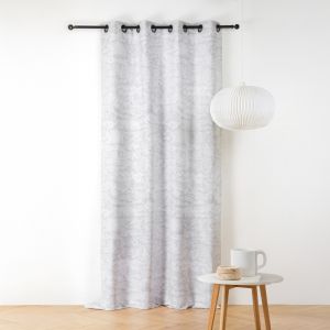 LINDER RIDEAU NUAGE GRIS VAPEUR / BLANC 140x240cm