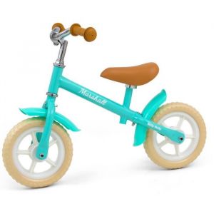 Milly Mally Loopfiets Marshall Draisienne &agrave; 2 Roues 10 pouces Junior Roue libre Bleu ciel
