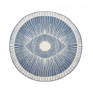 Jadorel - 240x240 rond - Tapis exterieur ext cosmic reversible rond Bleu 240x240 rond Fait en Europe - Bleu