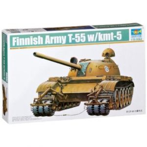 Trumpeter Maquette Char Finnish Army T-55 W/kmt-5
