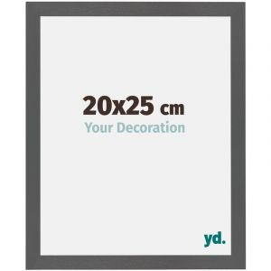 Your Decoration - 20x25 cm - Cadres Photo en MDF Avec Verre acrylique - Anti-Reflet - Excellente Qualit&eacute; - Anthracite - Cadre Decoration Murale
