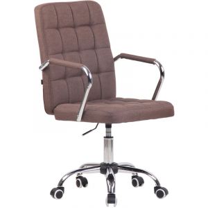 Image de CLP Fauteuil de bureau Terni, Marron-Tissu