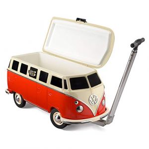Volkswagen Glacière Réplique Combi Rouge Et Beige