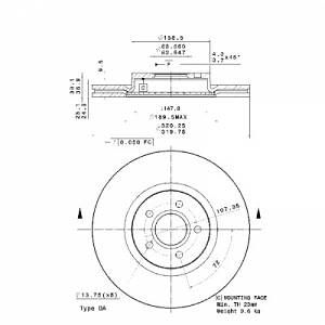 Brembo 1 Disque de frein 09.A728.11