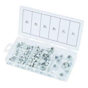 KS Tools Assortiment d'écrous autoblocants UNC, 100 pcs