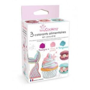 Scrapcooking Colorant poudre sirene 3x5g