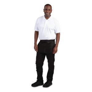 Whites chefs clothing Tablier Limonadier Noir &agrave; Poches - Taille Unique - Noir