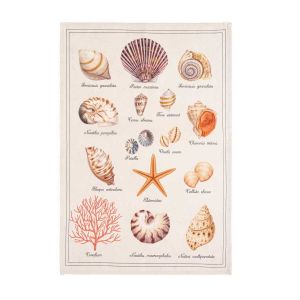 Coucke Torchon imprimé en métis, Trésors de la mer