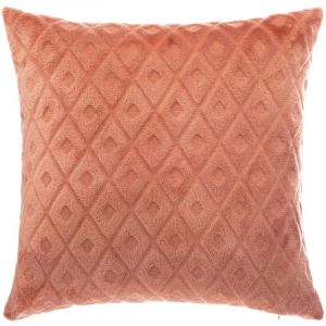 Image de Atmosphera Coussin (40 cm) 3D Losange Rouge terracotta