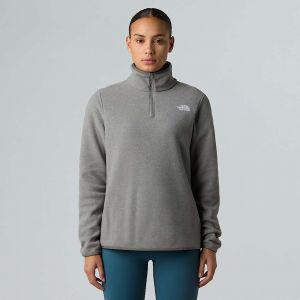 The North Face Polaire À Col Zippé glacier Pour Femme Tnf Mid Grey Heather Taille XL female