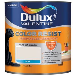 Dulux Valentine Peinture marbre blanc Color resist 1 l