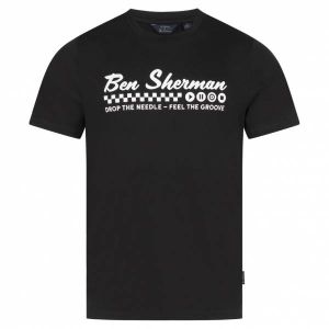 Ben Sherman Feel the Groove Hommes T-shirt 1012965-NOIR