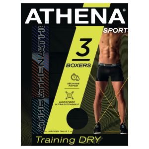 Athena Lot de 3 Boxers noir