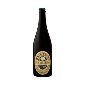 Image de Brasserie Les 3 Becs Bière ambré bio. La bouteille de 75 cl