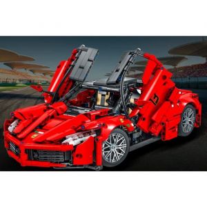 VATOS Voiture de Sport Rouge, Set de Voiture de Course,Jouet de Construction 1659 PCS,échelle 1:12,Jouet Enfants 6 Ans +