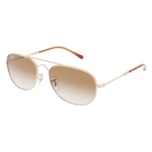 Ray-Ban Ray - Ban Unisex RB3735 BAIN BRIDGE 001/51 Lunettes de soleil Métal Or Marron Pilote Normale Ombré