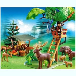 Playmobil 4208 - Garde forestier avec animaux et poste de guet