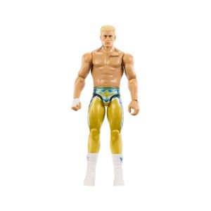 Mattel WWE Figurine articulée Cody Rhodes de 15 cm avec 14 points d’articulation et apparence réaliste (les styles peuvent varier), JGD46